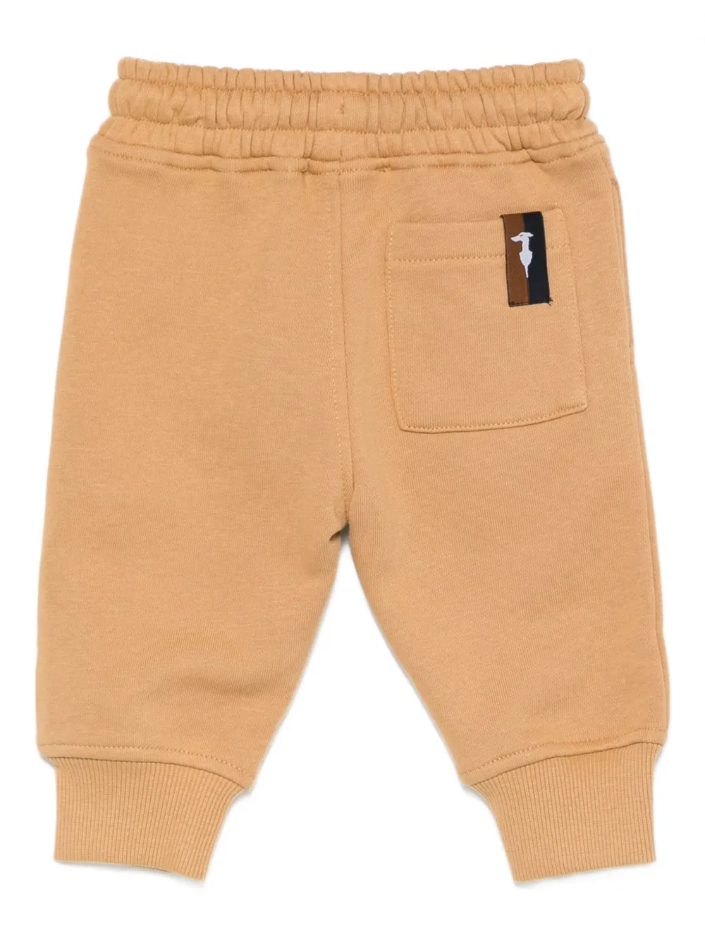 TRUSSARDI JUNIOR Trainingsbroek met elastische manchetten en opgestikte zak Bruin