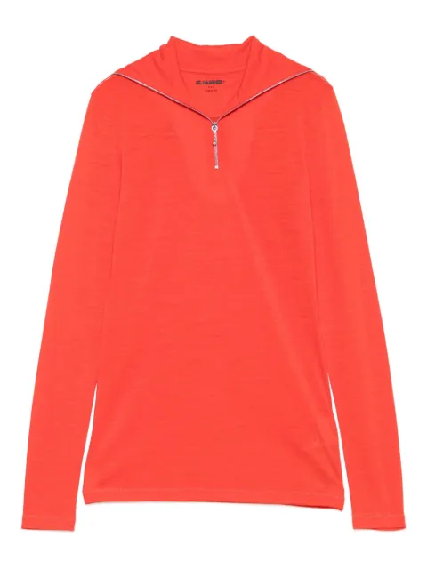 Jil Sander sudadera con cuello de tortuga y cierre