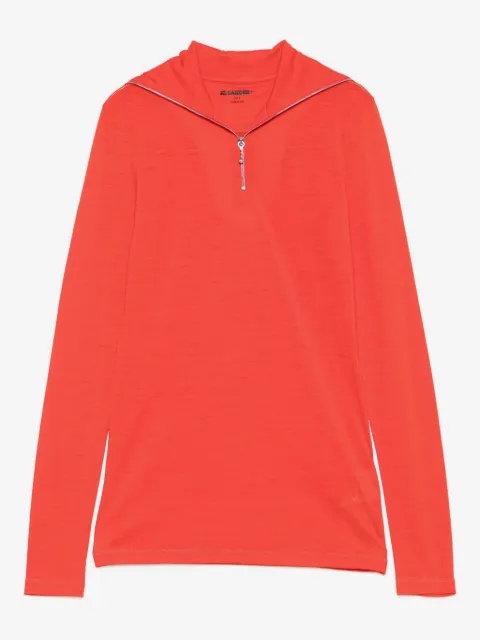 Jil Sander high-neck zip-front sweatshirt