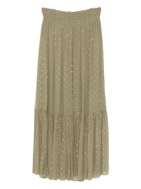 Ba&Sh metallic-dot ruffled skirt