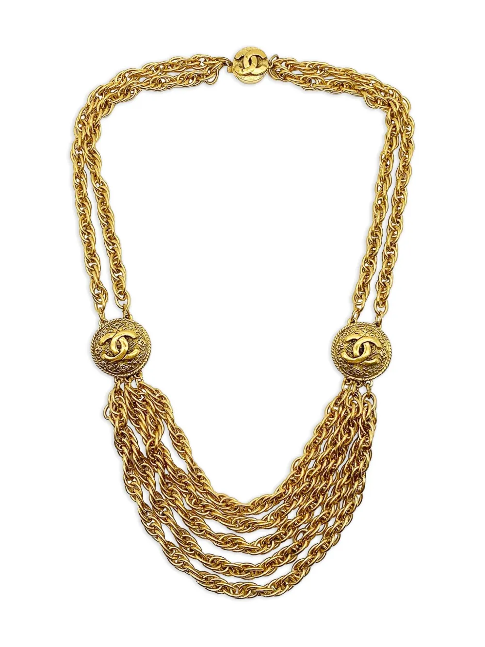 CHANEL Pre-Owned チェーン ネックレス - ゴールドトーン