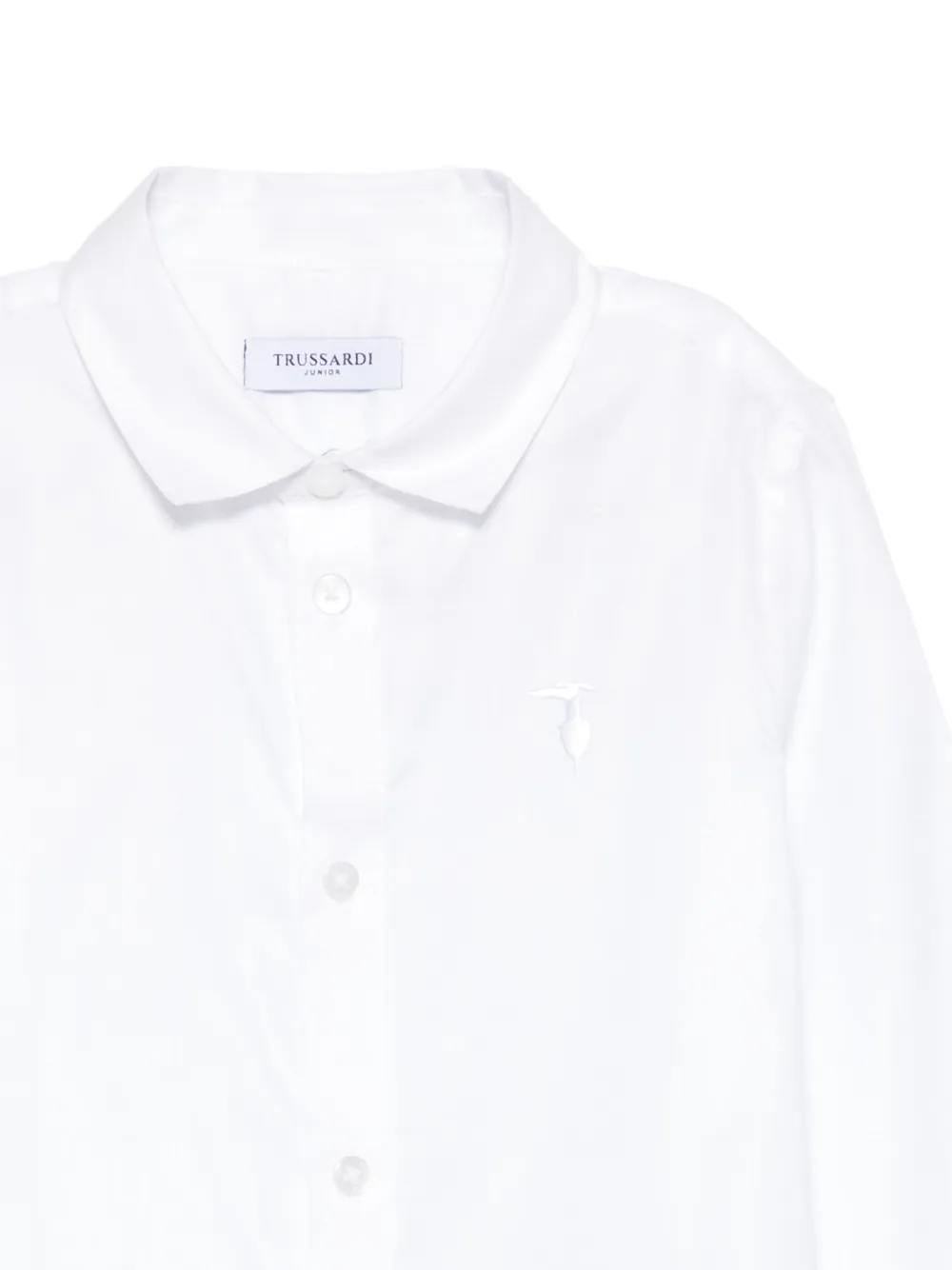 TRUSSARDI JUNIOR Geruit shirt Wit