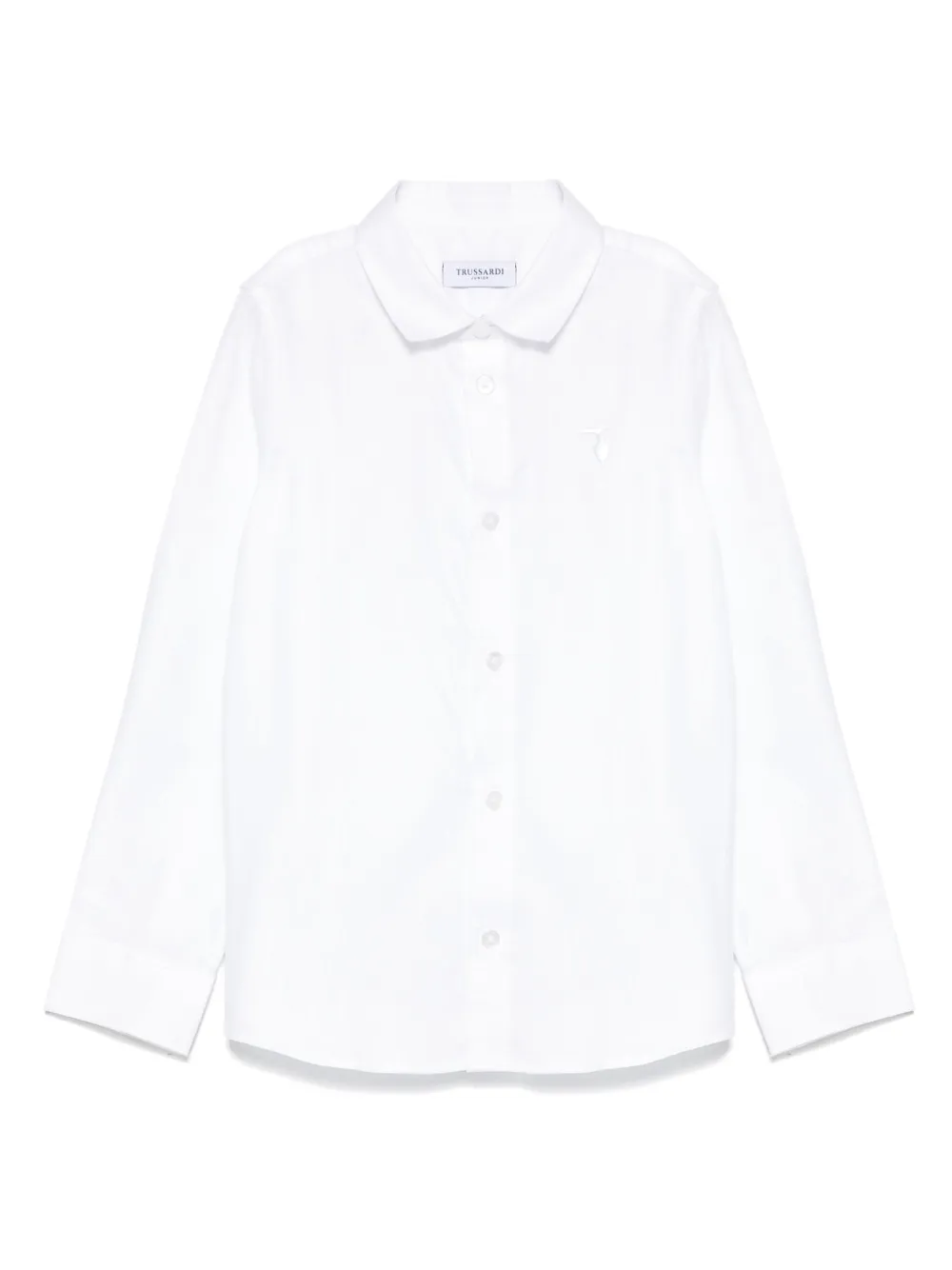 TRUSSARDI JUNIOR Geruit shirt Wit