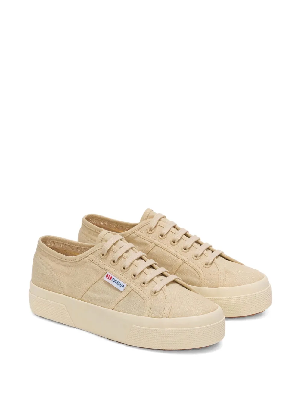 Superga Sneakers met plateauzool - Beige