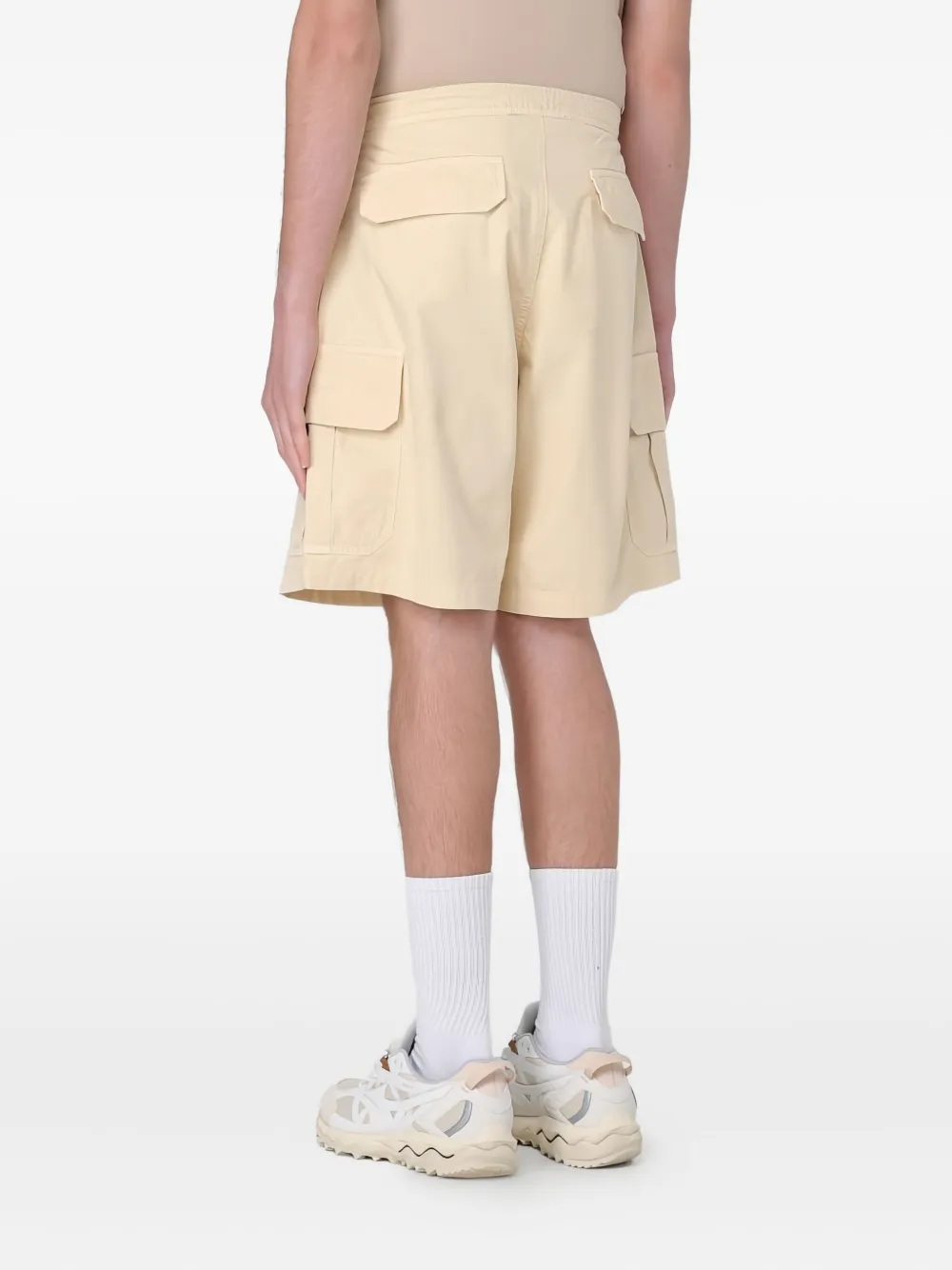 GARMENT WORKSHOP Cargo shorts met meerdere zakken en trekkoord - Beige