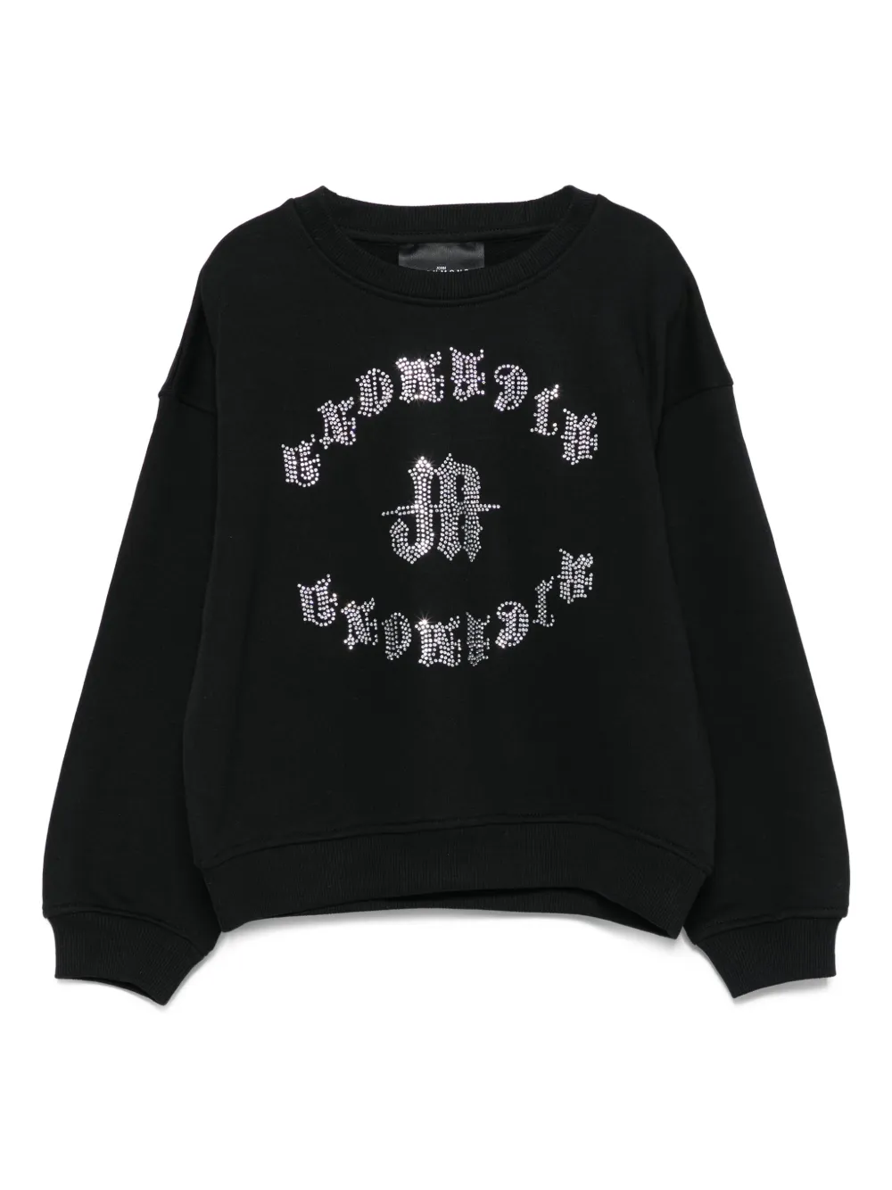 John Richmond Junior rhinestone-embellished sweatshirt Zwart