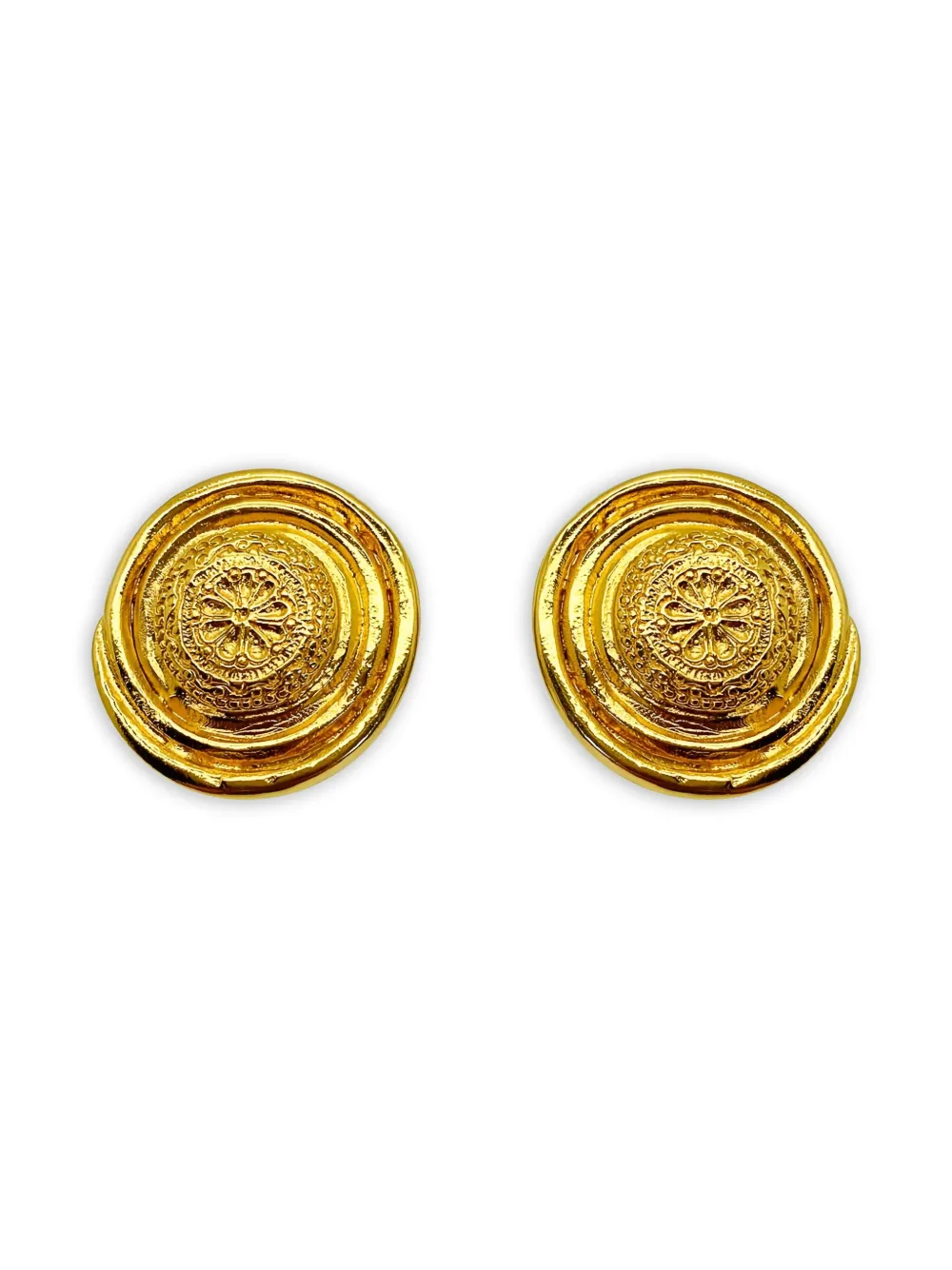Jennifer Gibson Jewellery 1980s Yves Saint Laurent Floral Nest ピアス - Jennifer Gibson Jewellery 1980s Yves Saint Laurent Floral Nest ピアス -