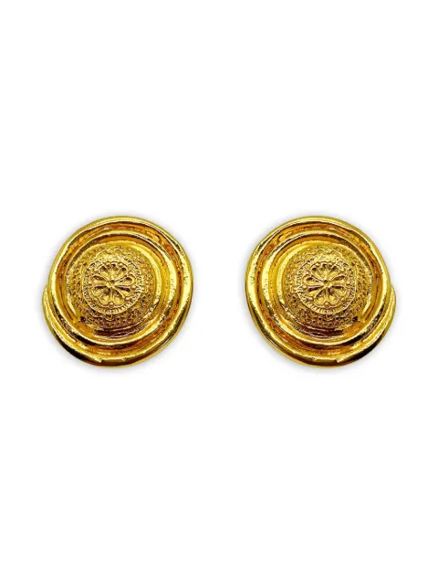 Jennifer Gibson Jewellery 1980s Yves Saint Laurent Floral Nest earrings