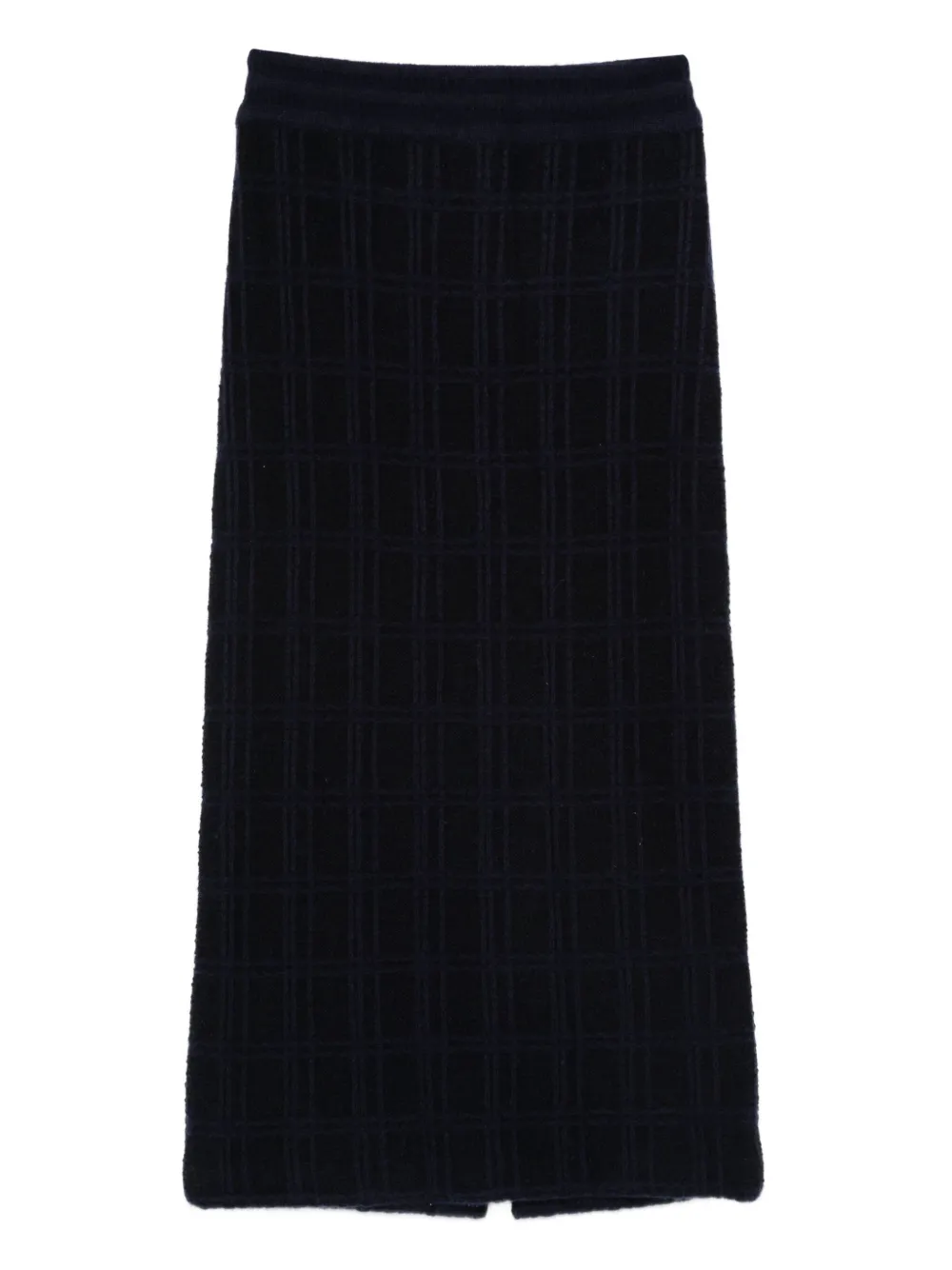 Eric Bompard tweed elasticated midi skirt | Blue | Image 1