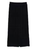 Eric Bompard tweed elasticated midi skirt - Blue