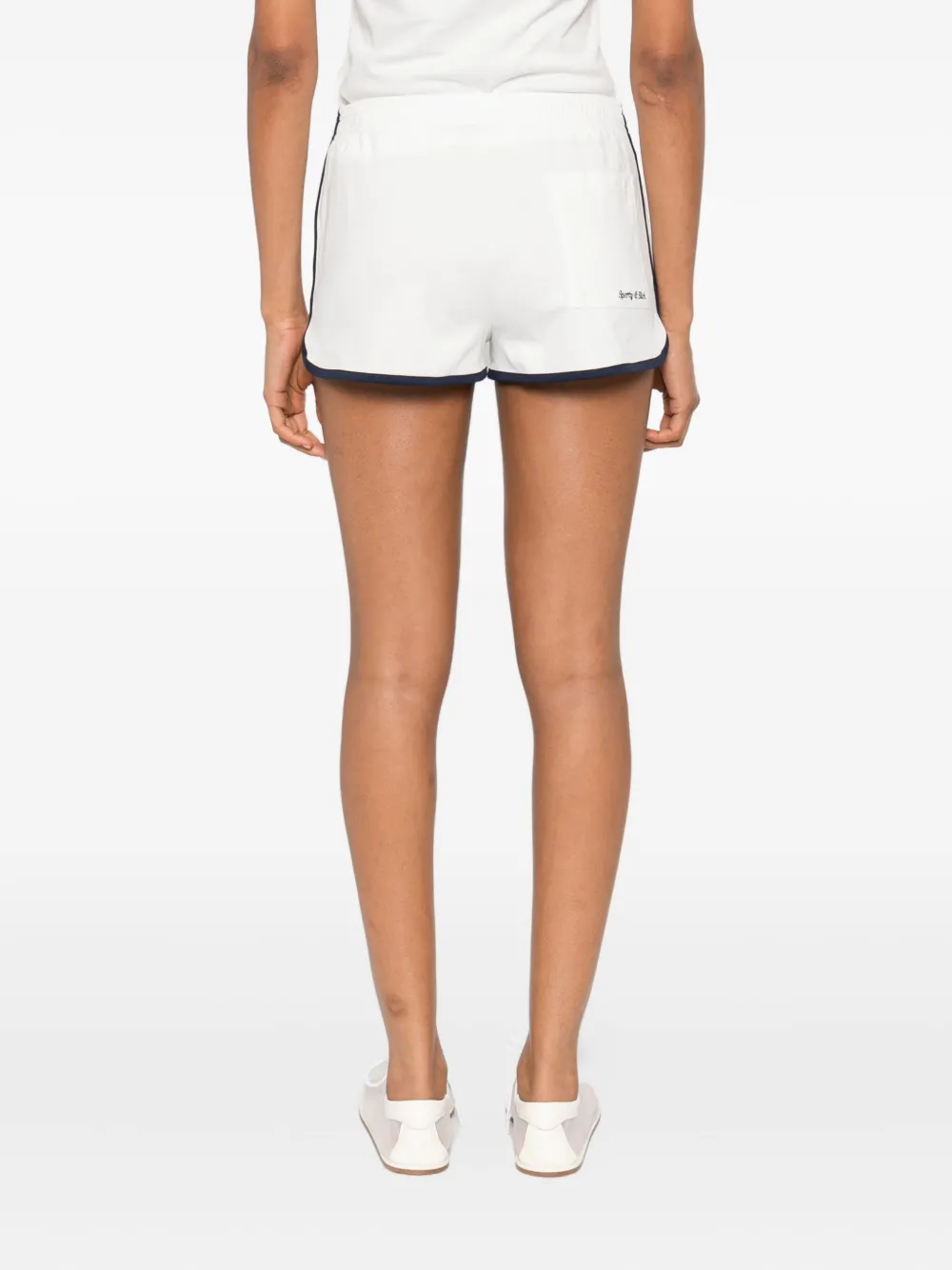 Sporty & Rich Katoenen shorts Wit