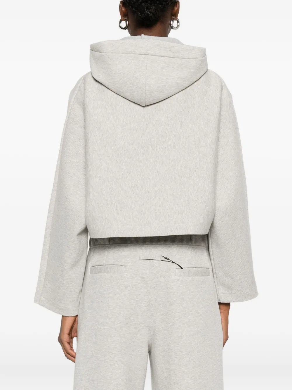 Jean Paul Gaultier Cropped hoodie Grijs