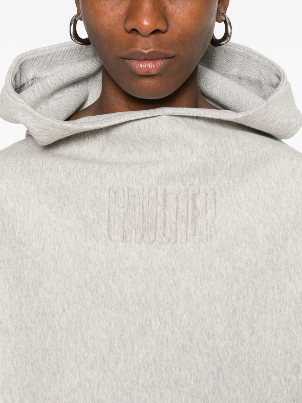 Jean Paul Gaultier Cropped hoodie Grijs