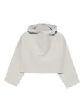 Jean Paul Gaultier cropped hoodie - Grey
