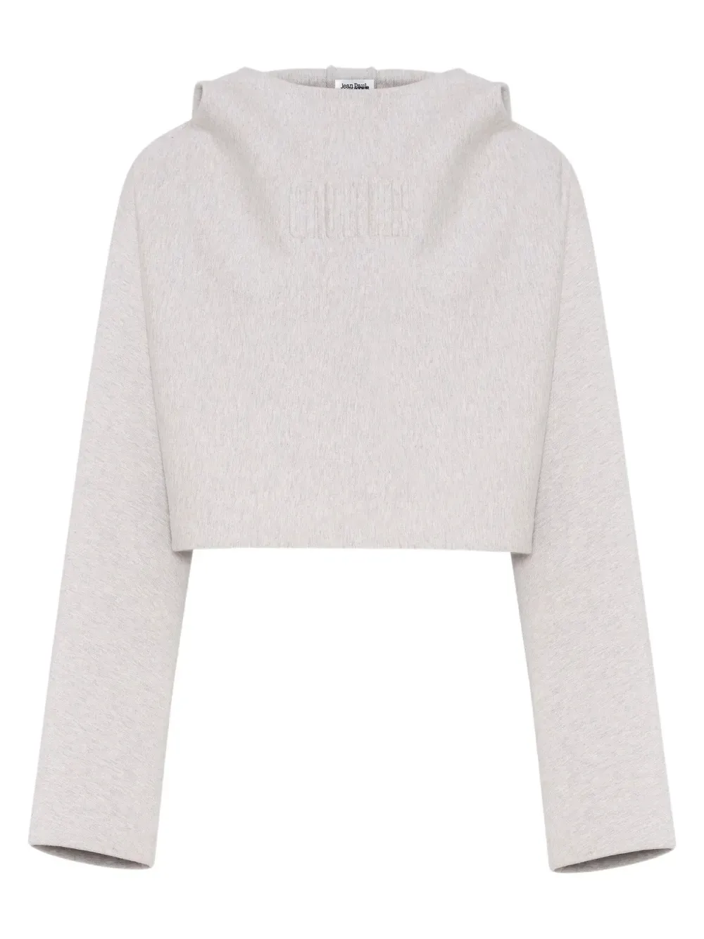 Jean Paul Gaultier cropped hoodie - Grigio