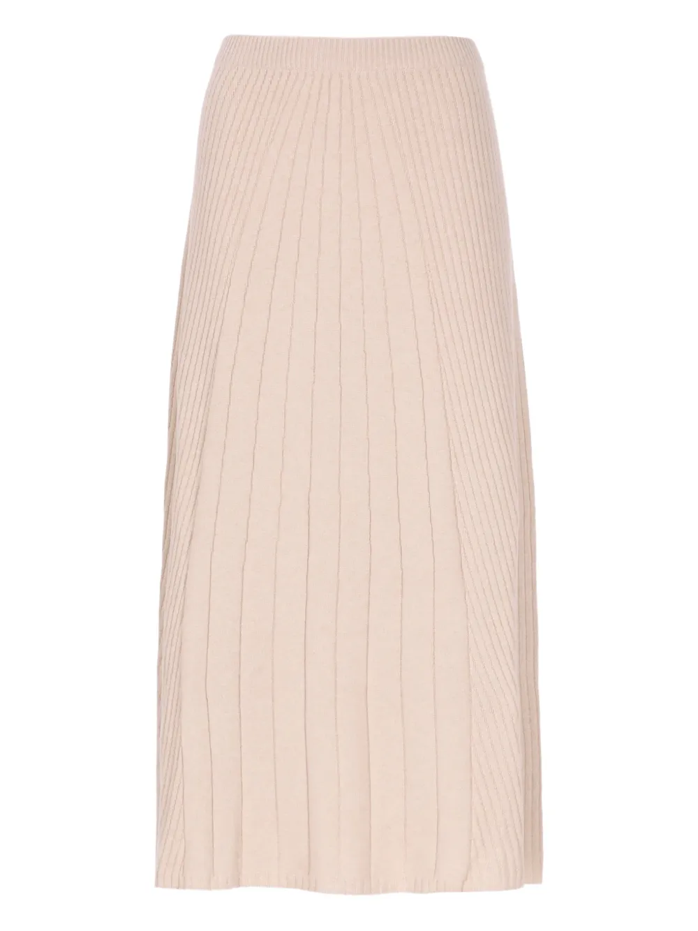 D.Exterior ribbed midi skirt | Neutrals | Image 1
