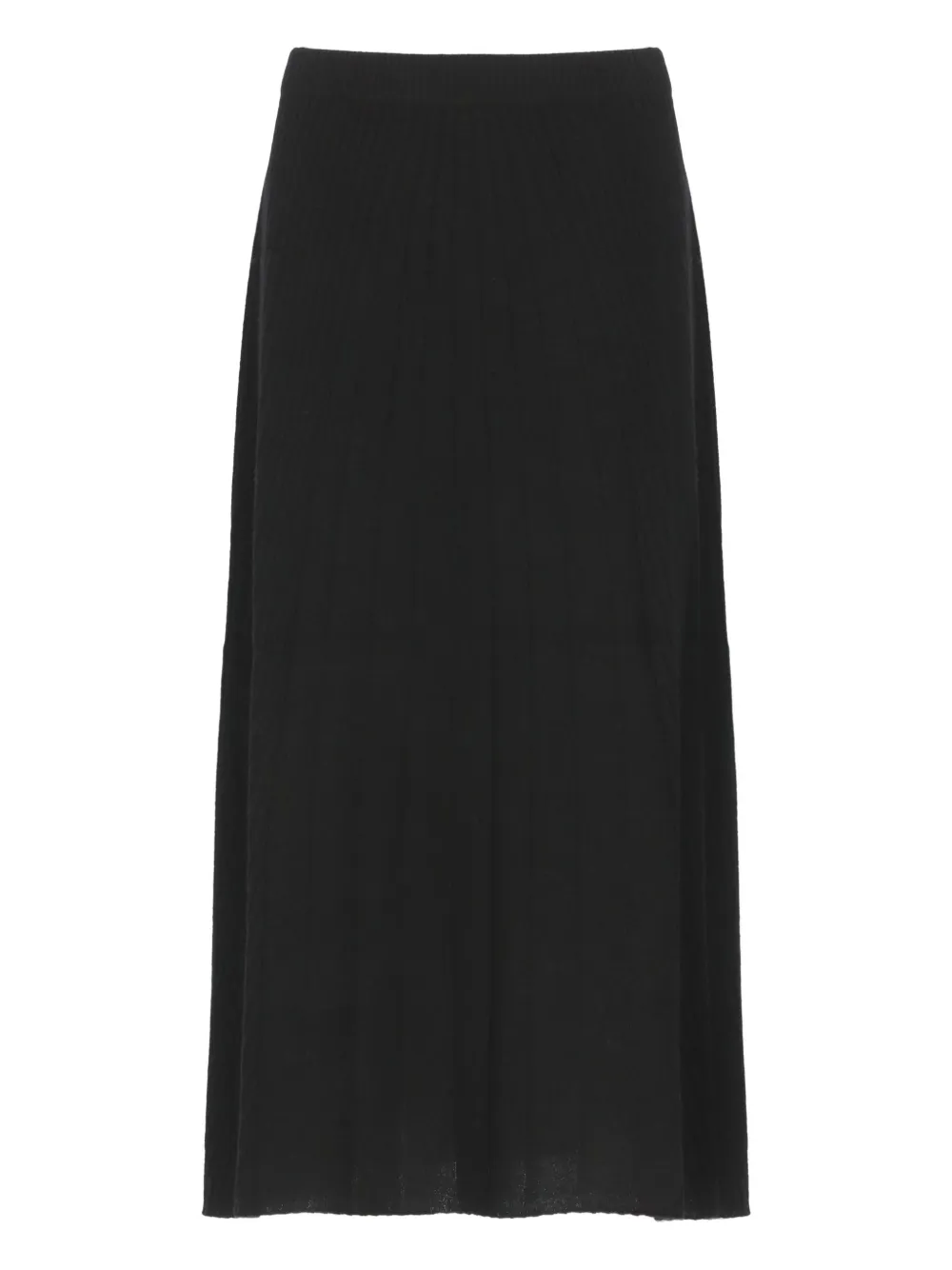 D.Exterior ribbed midi skirt | Black | Image 1