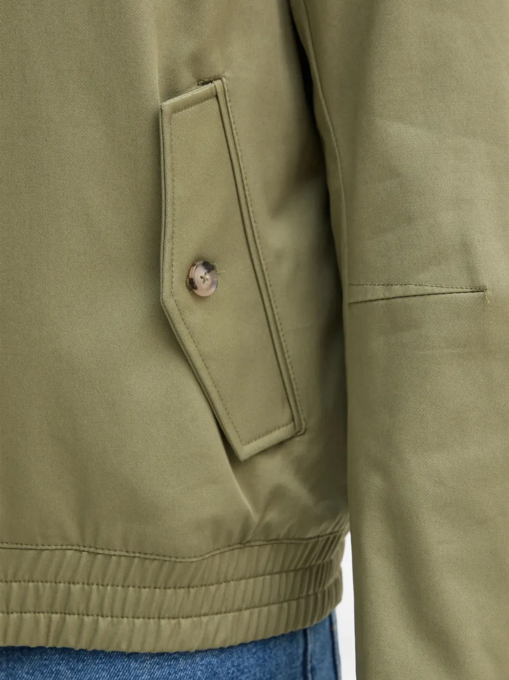 BOSS Bomberjack met rits Groen