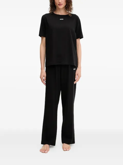 BOSS logo-detail pajama set 