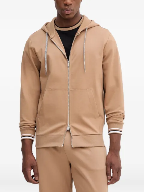 BOSS zip-fastening hoodie