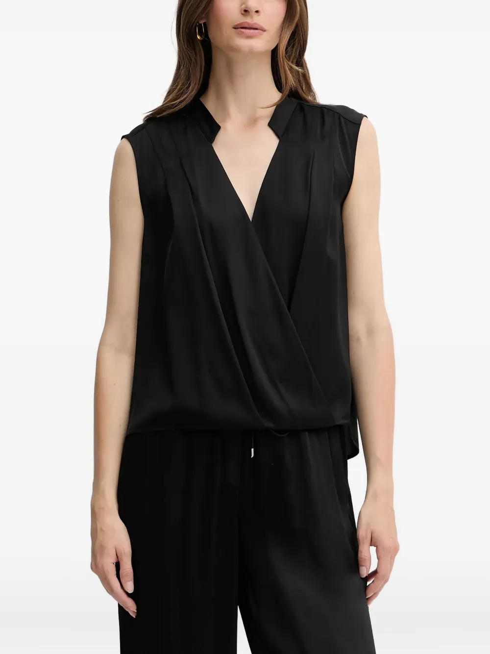 BOSS v-neck blouse | Black | Image 1