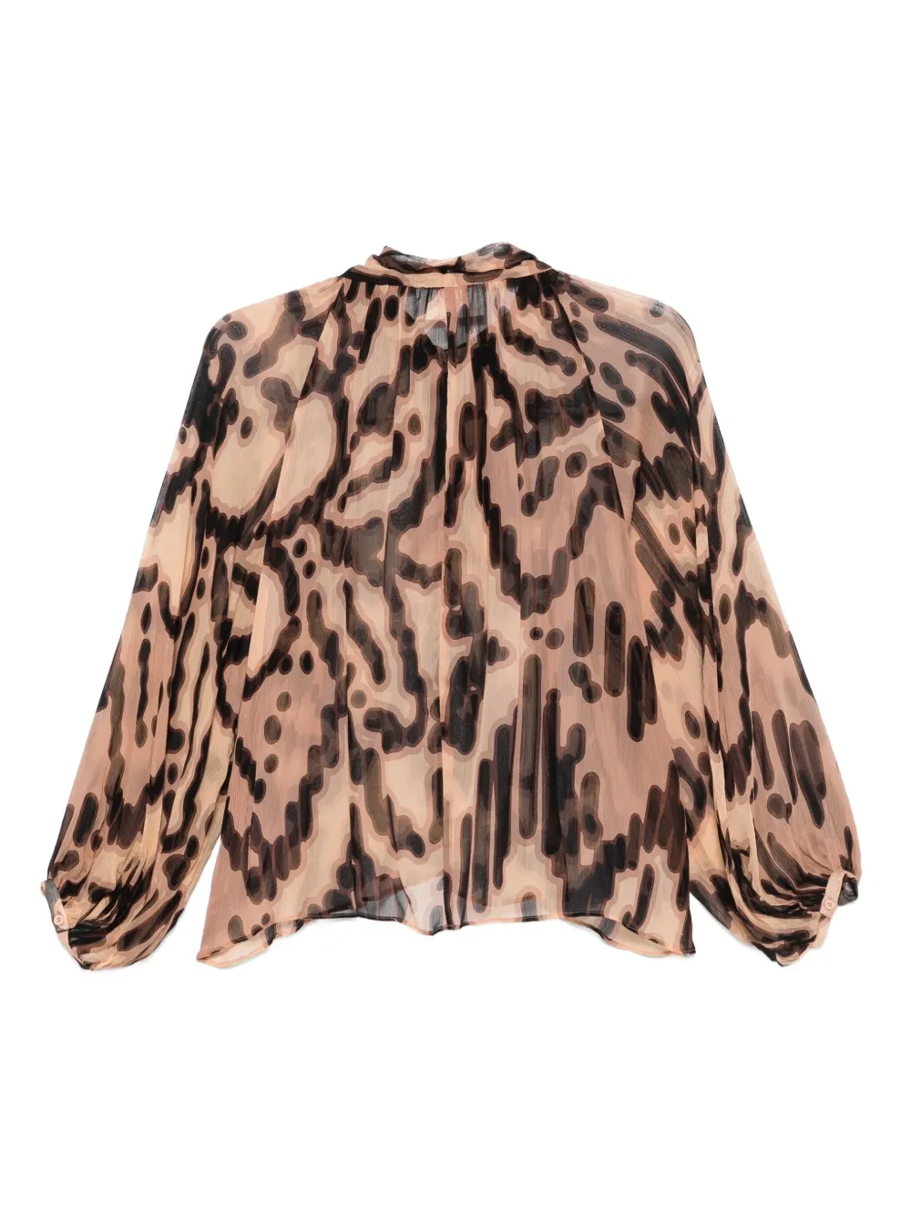 Ba&Sh Alof neck-tie graphic-print blouse | Blouses | Image 2