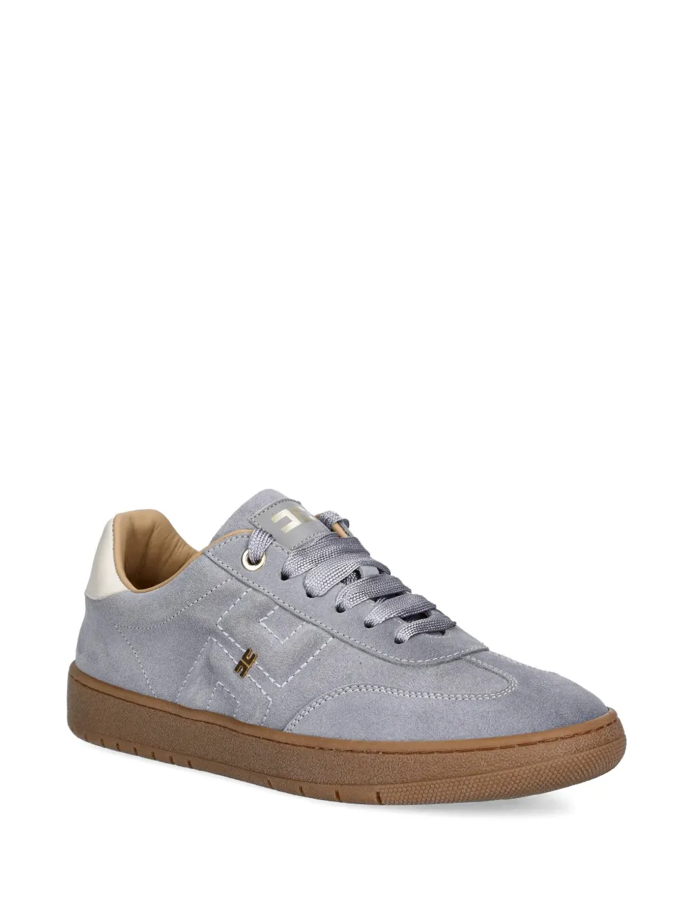 Elisabetta Franchi La Mia Bambina suede sneakers - Grigio