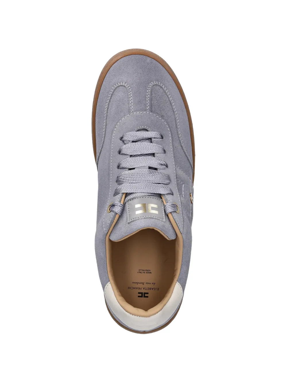Elisabetta Franchi La Mia Bambina suede sneakers Grijs