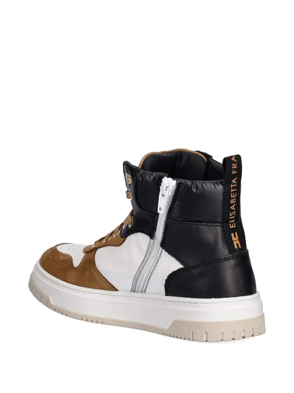 Elisabetta Franchi La Mia Bambina leather sneakers Bruin