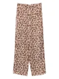 Ba&Sh Bloy leopard-print pleated palazzo pants - Neutrals