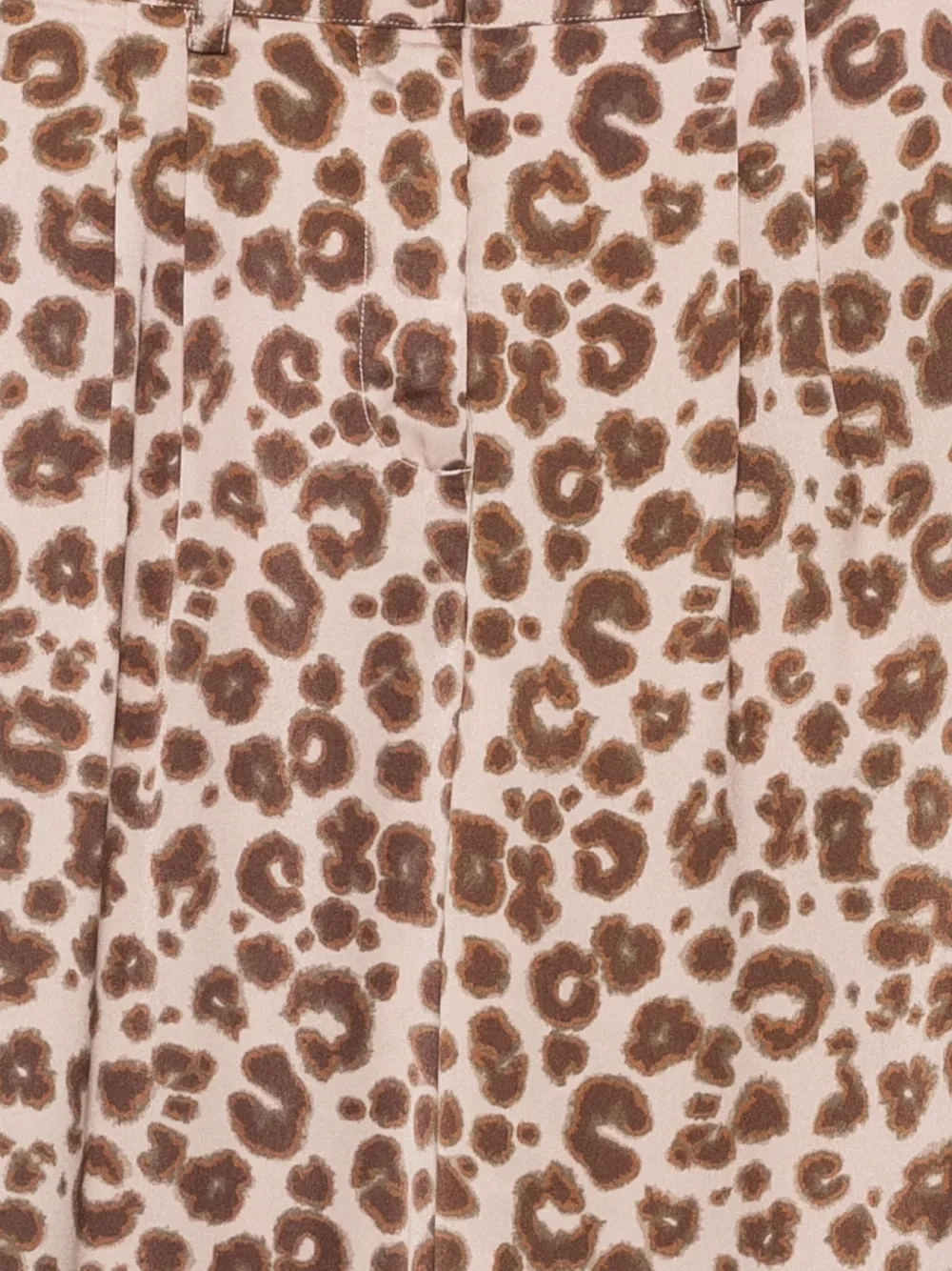 Ba&Sh Bloy geplooide palazzo broek met luipaardprint Beige