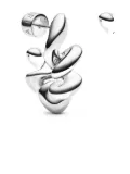 Maria Black coil-hoop earring - Silver