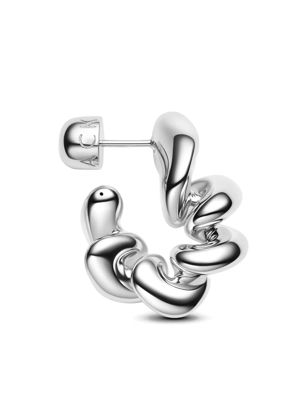 Maria Black coil-hoop earring - Zilver