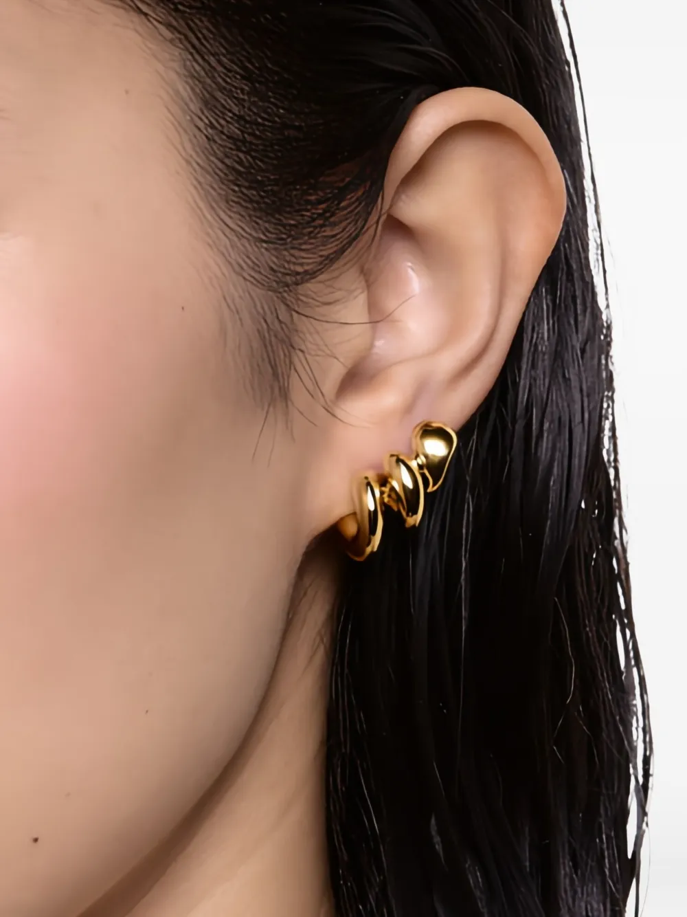 Maria Black coil crawler earring - Goud