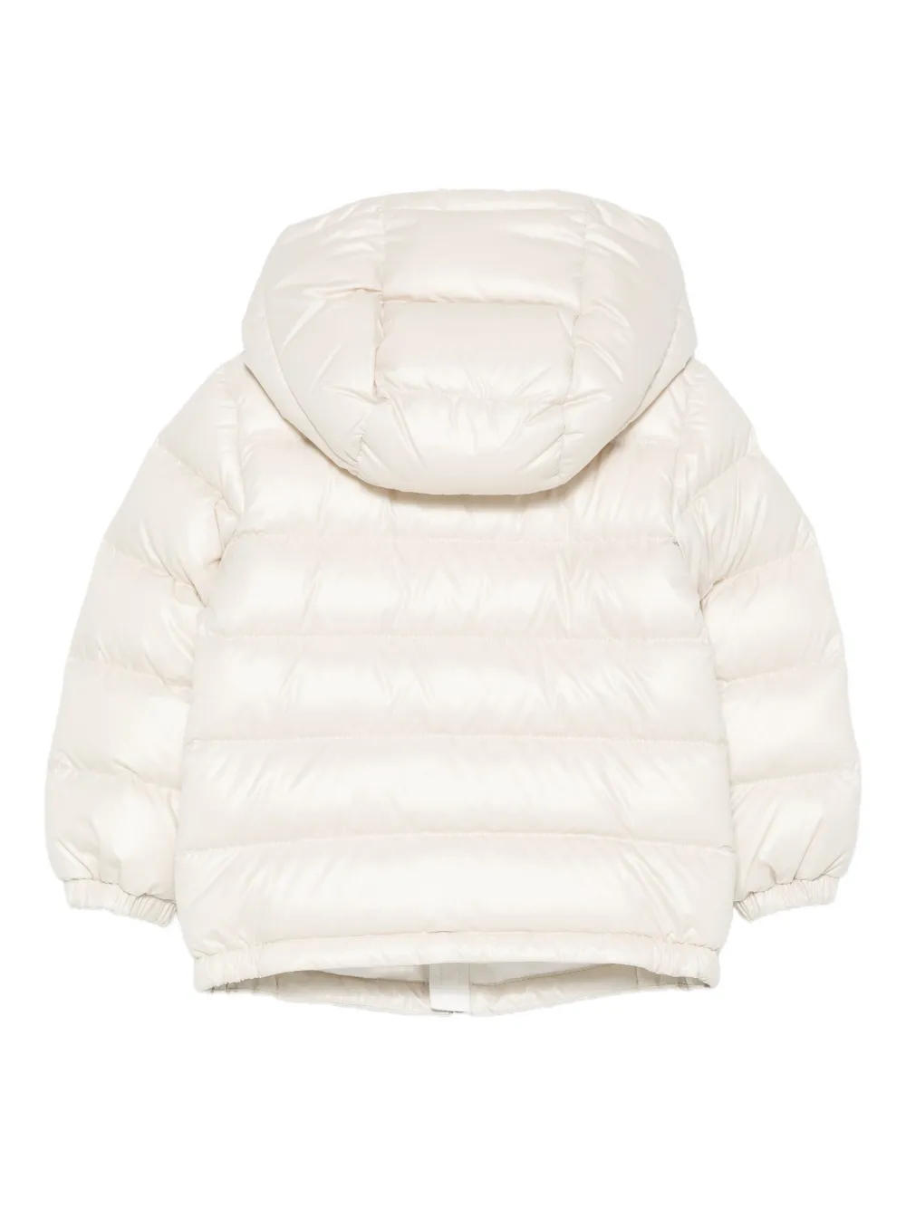 Moncler Enfant hooded padded jacket Beige