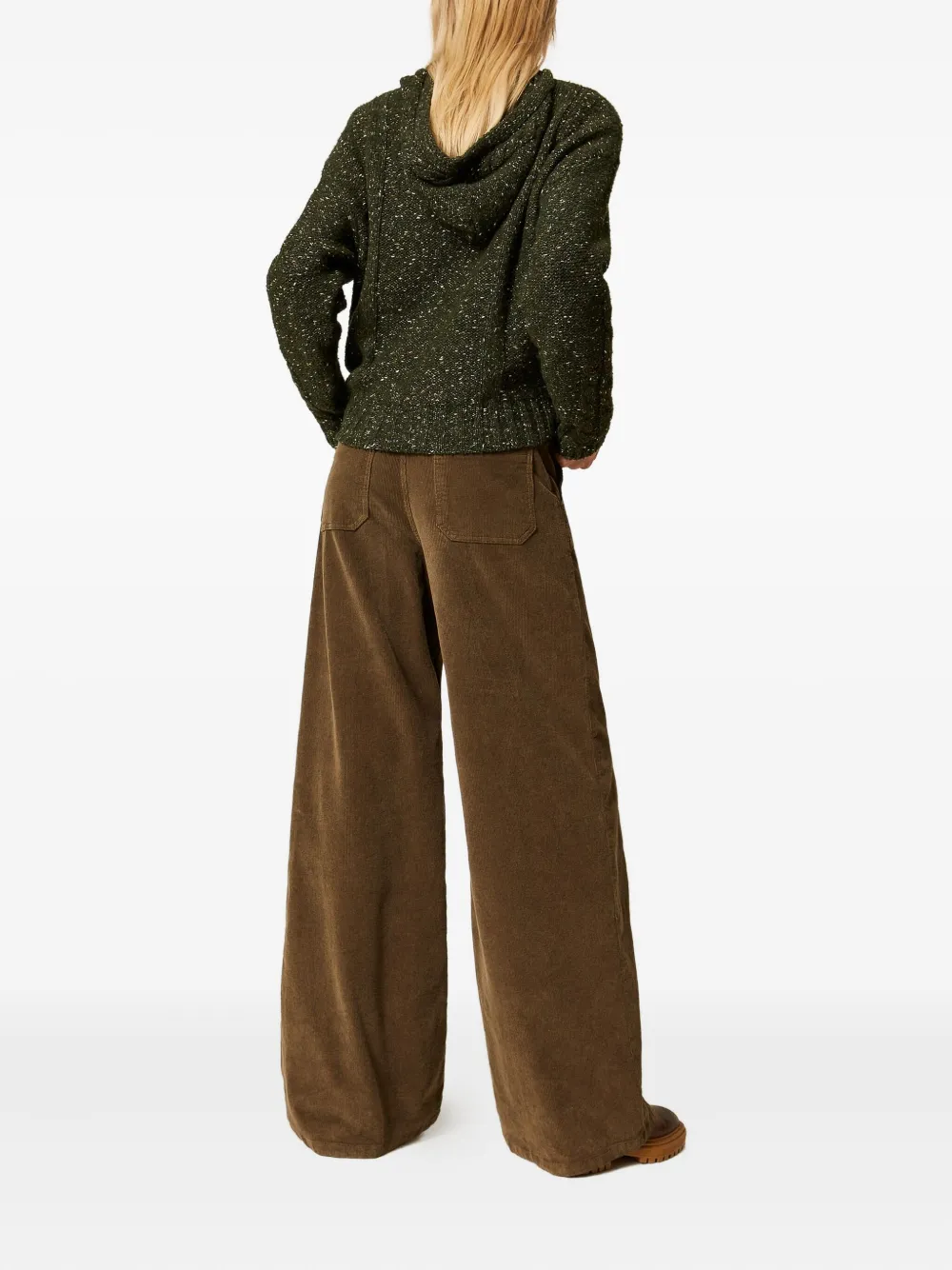 Twinset Corduroy Trousers In Brown