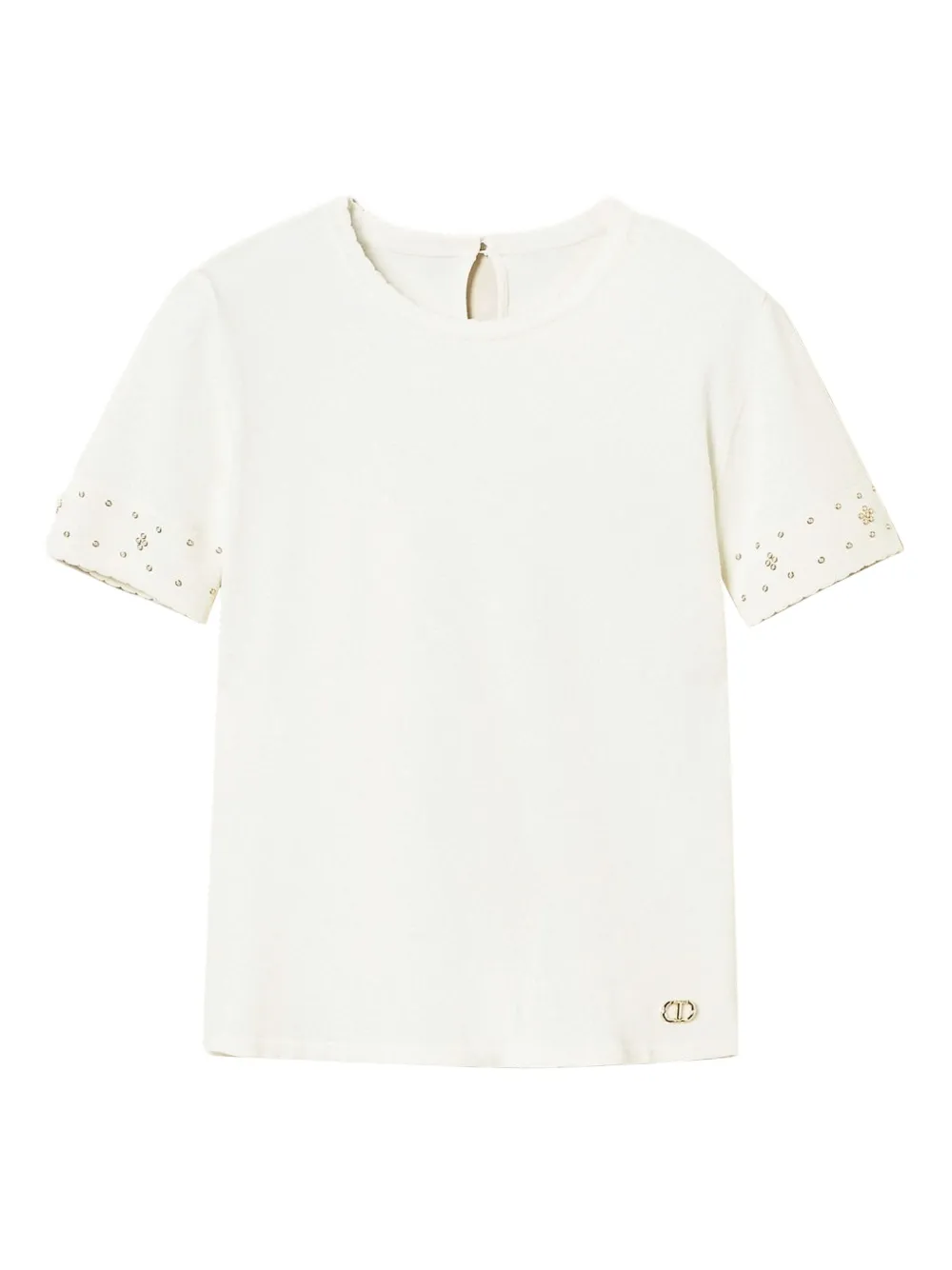 TWINSET short-sleeve embellished top | White | Image 1