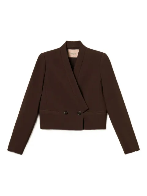 TWINSET double-breasted cropped blazer