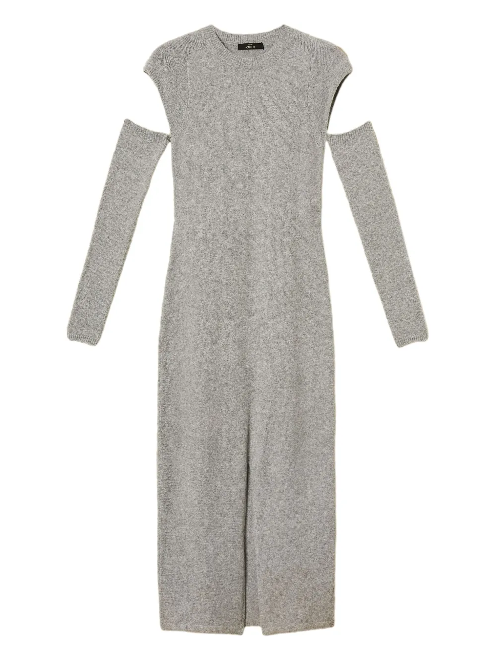 TWINSET Midi-jurk met afneembare mouwen Grijs