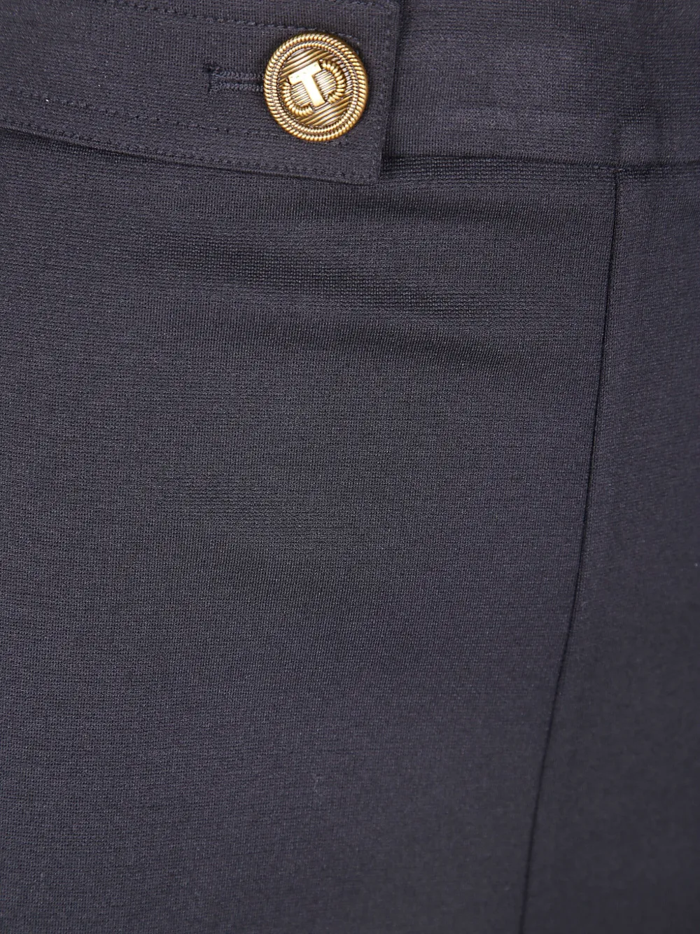 Twinset Ironed Crease Cigarette Pants In Blue