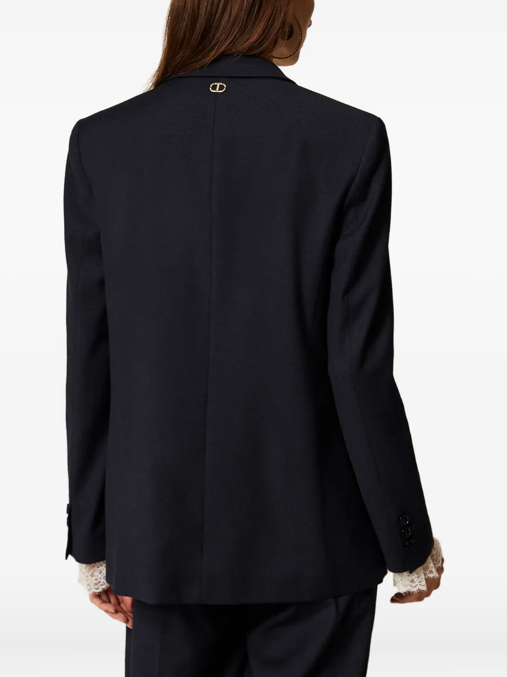 TWINSET Blazer met dubbele rij knopen Blauw