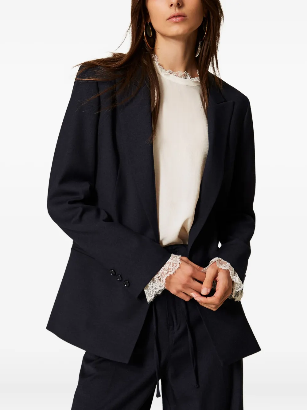 TWINSET double-breasted wool-blend blazer | Blazers | Image 2