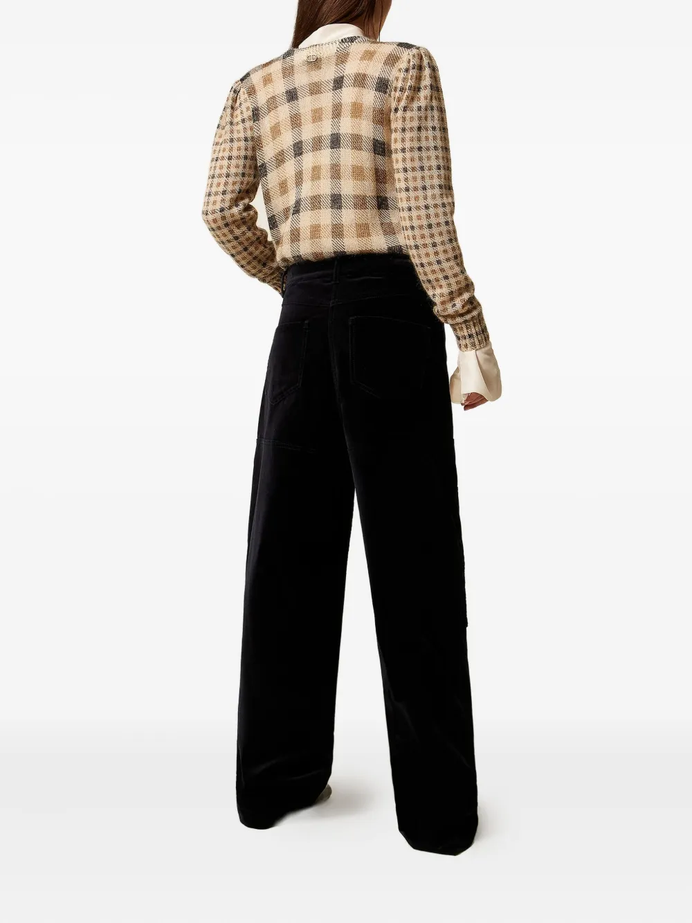 TWINSET Fluwelen broek Zwart