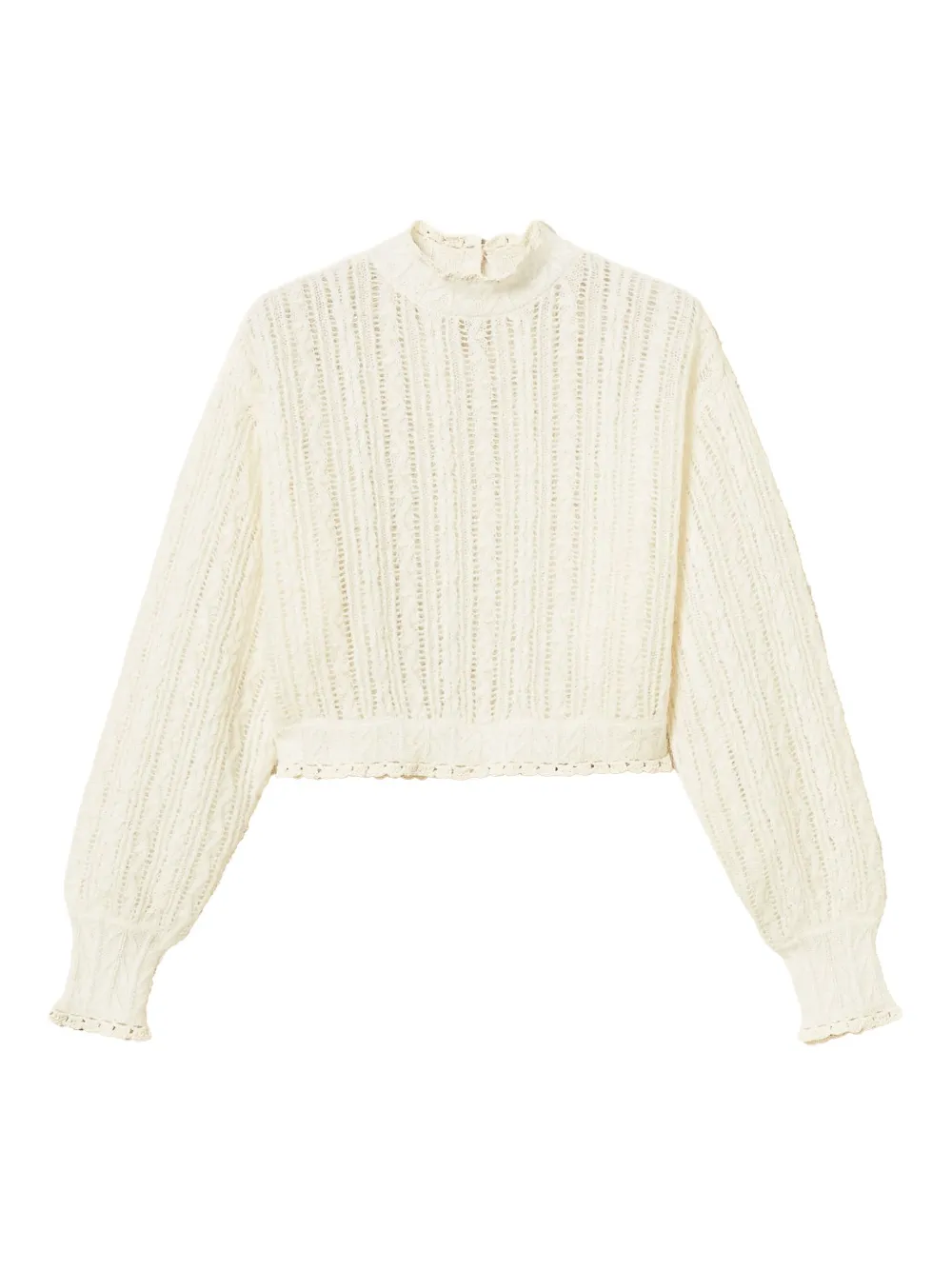 TWINSET Maglione con ruches - Bianco