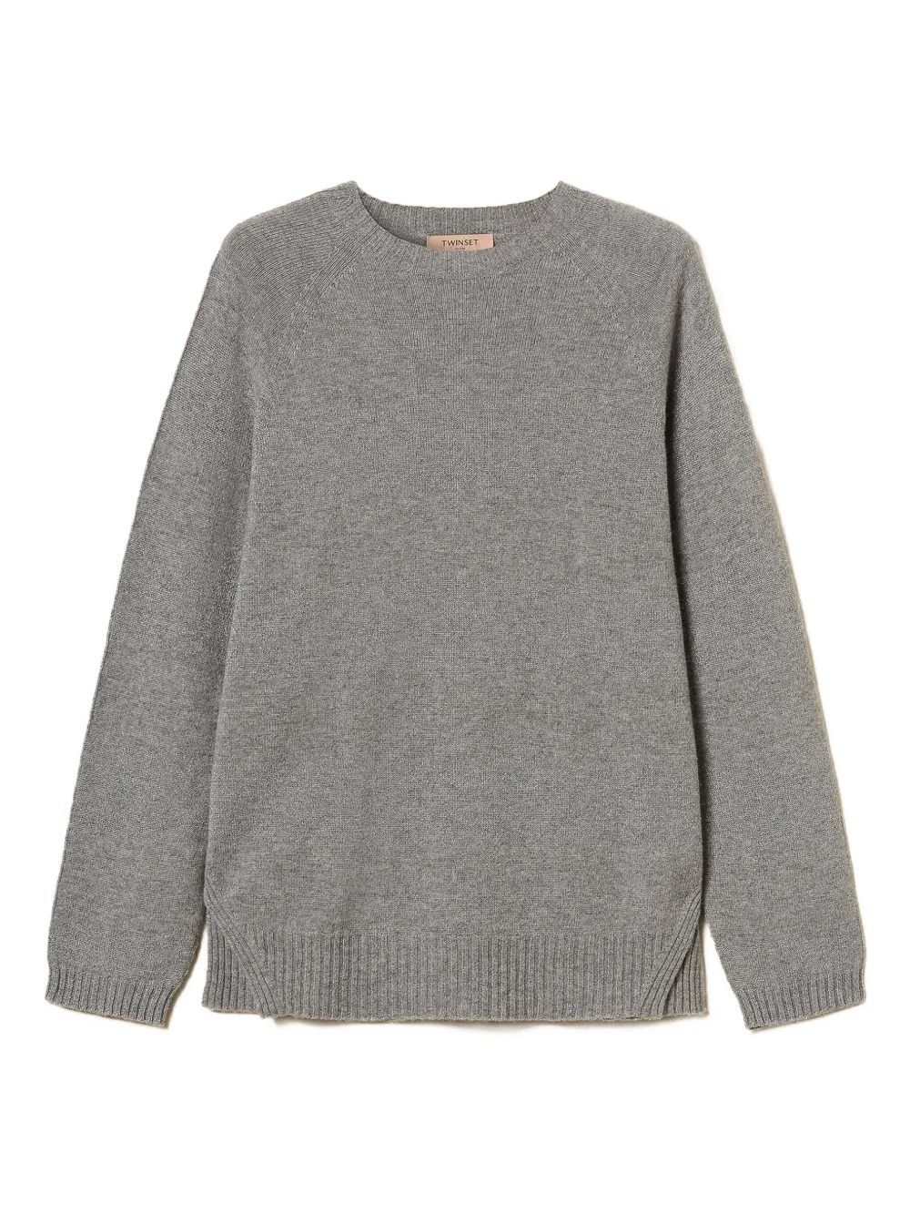 Twinset Lurex-detail Jumper In Gray