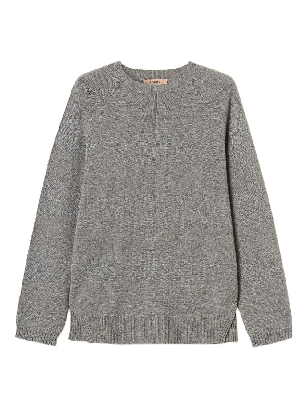 TWINSET lurex-detail jumper - Grigio