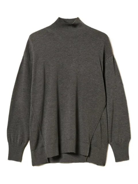 TWINSET turtleneck side-slit sweater