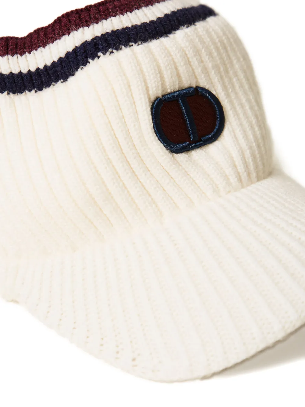 TWINSET Kids Geribbelde muts - Wit