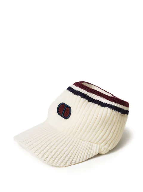 TWINSET Kids gorro de canalé con visera