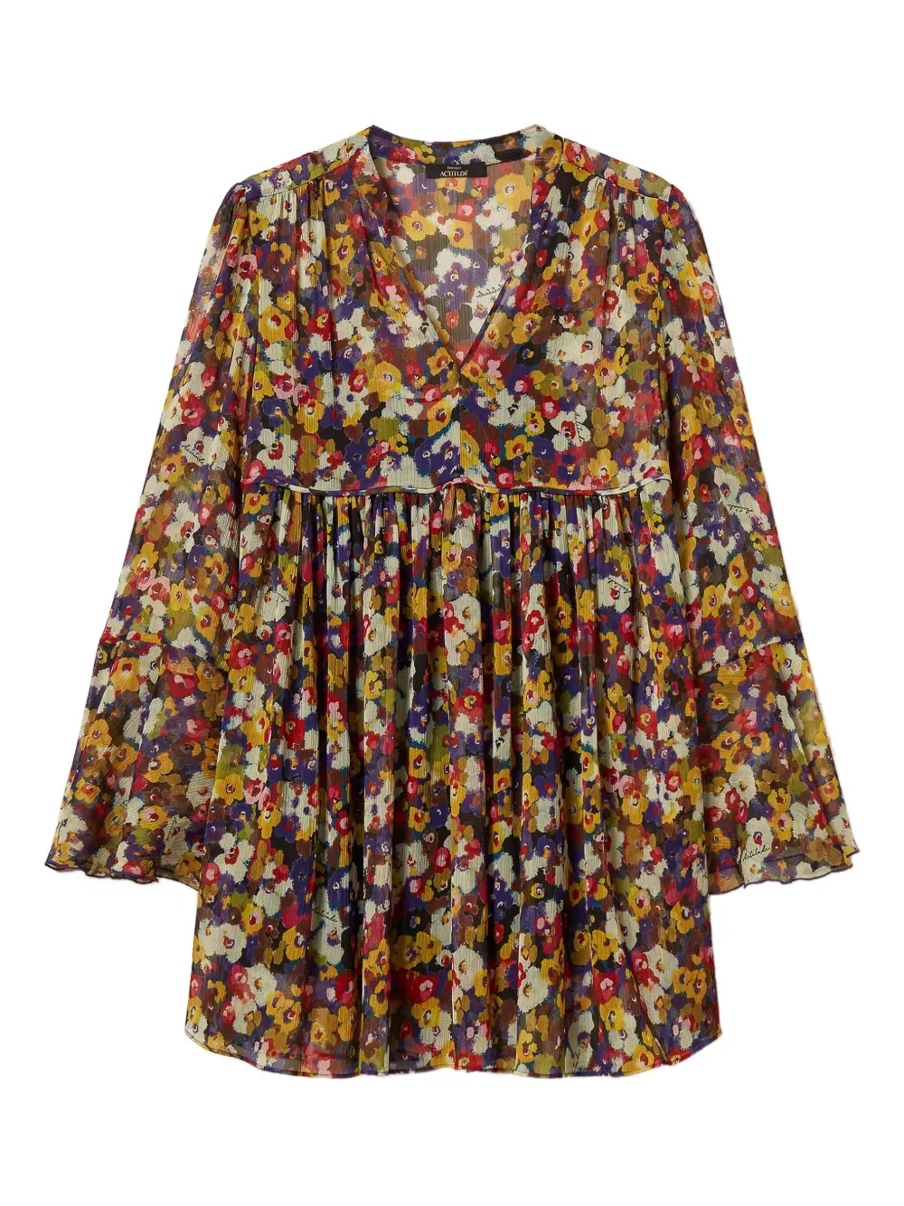 TWINSET Abito con stampa a fiori - Multicolore